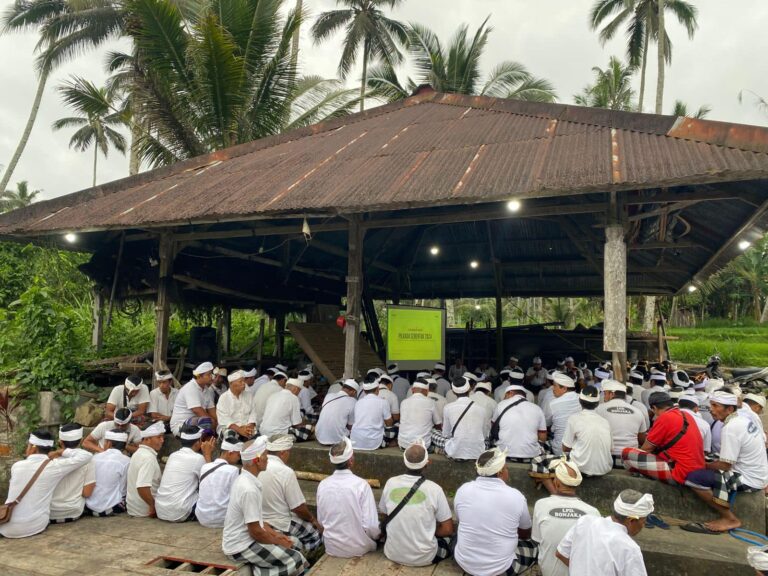 Sosialisasi PPS Desa Sebatu tentang PILKADA Serentak di Br. Bonjaka