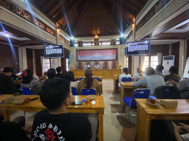 Langkah Awal Revitalisasi, Pemerintah Desa Gelar Suksesi Karang Taruna Nawa Taruna Eka Karya Sebatu