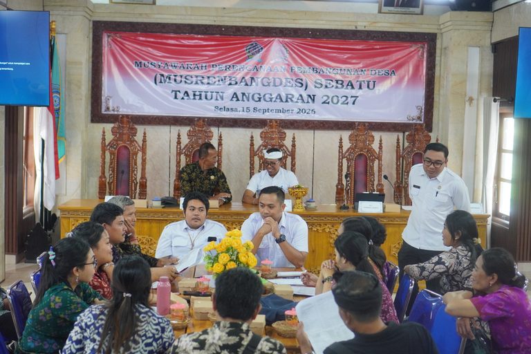 Saring Usulan Rp7 Miliar, Pemdes Sebatu dan Warga Resmi Sepakati Skala Prioritas RKPDes 2027