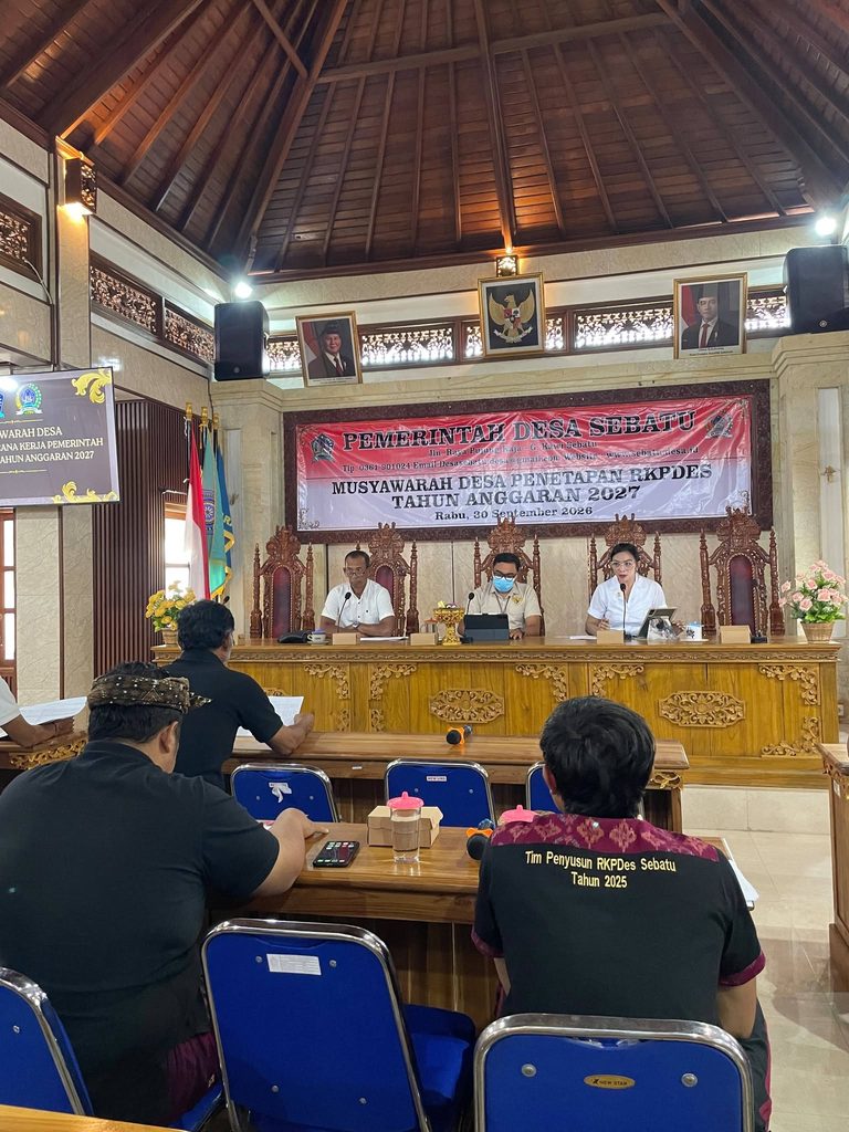 Sah! Musyawarah Desa Resmi Tetapkan RKPDes Sebatu Tahun Anggaran 2027
